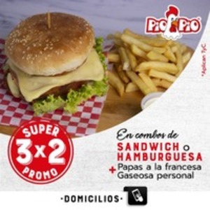 3 x 2 Hamburguesa de pollo